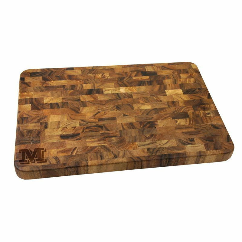 Vienta Initial Personalized Large End Grain Cutting Board