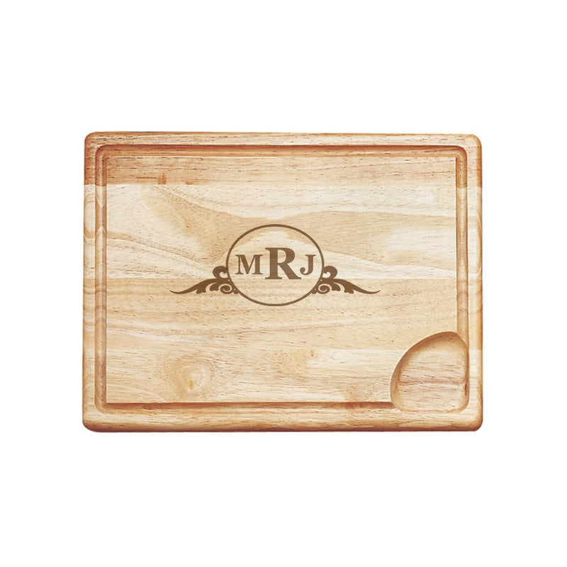 Western Scroll Personalized Carving Board