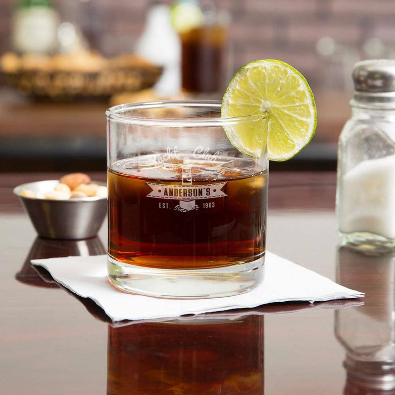 Yacht Club Personalized Whiskey Glass